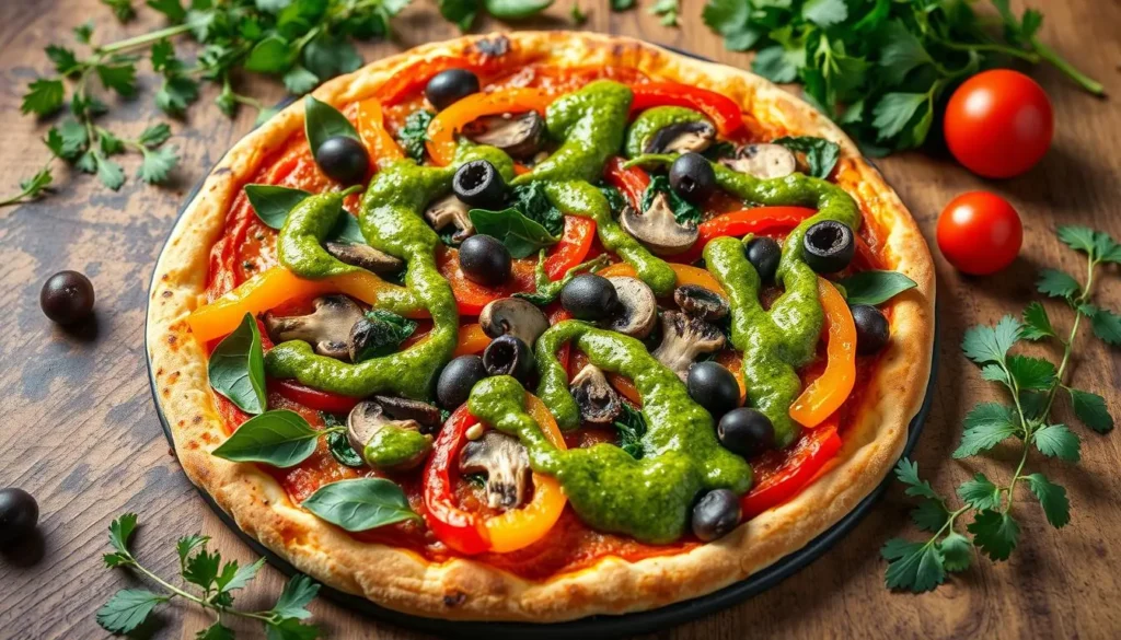 Veggie Pizza with Chimichurri