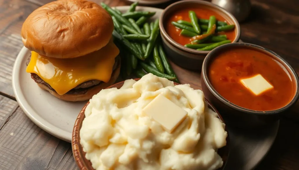 recipe hamburger green beans tomato soup mashed potatoes